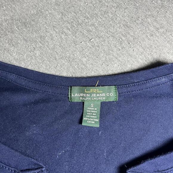 LRL Ralph Lauren Small Tie Waist Shirt Dress Mini Sailor Lauren Jeans Co - Picture 4 of 9
